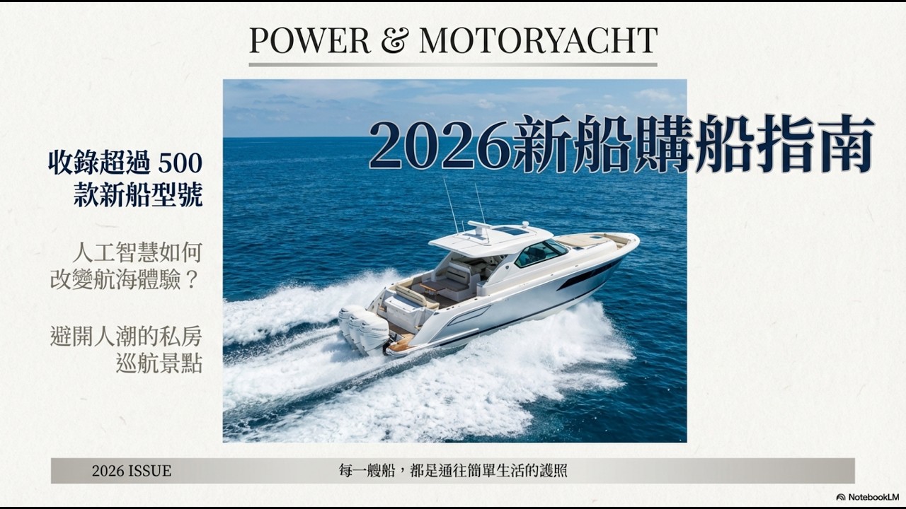 航海革命已來臨？開箱 2026 年最狂黑科技與隱世巡航秘境