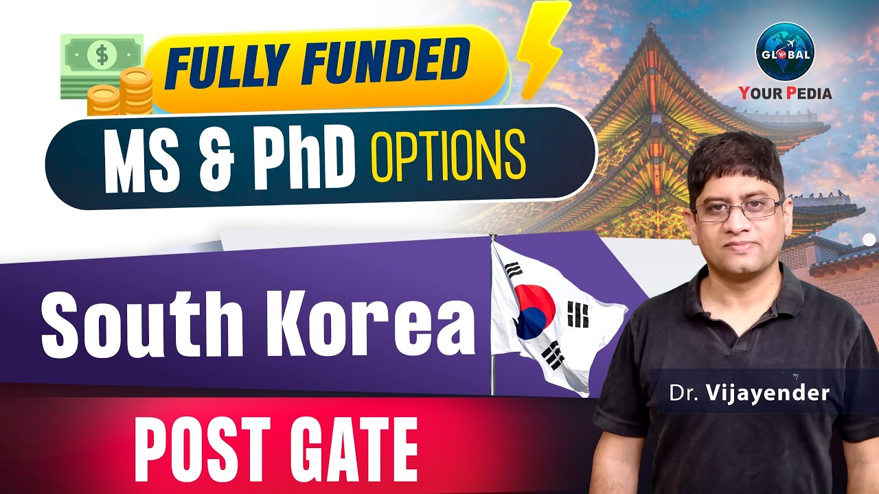 All details , fully funded MS & PhD options in South Korea