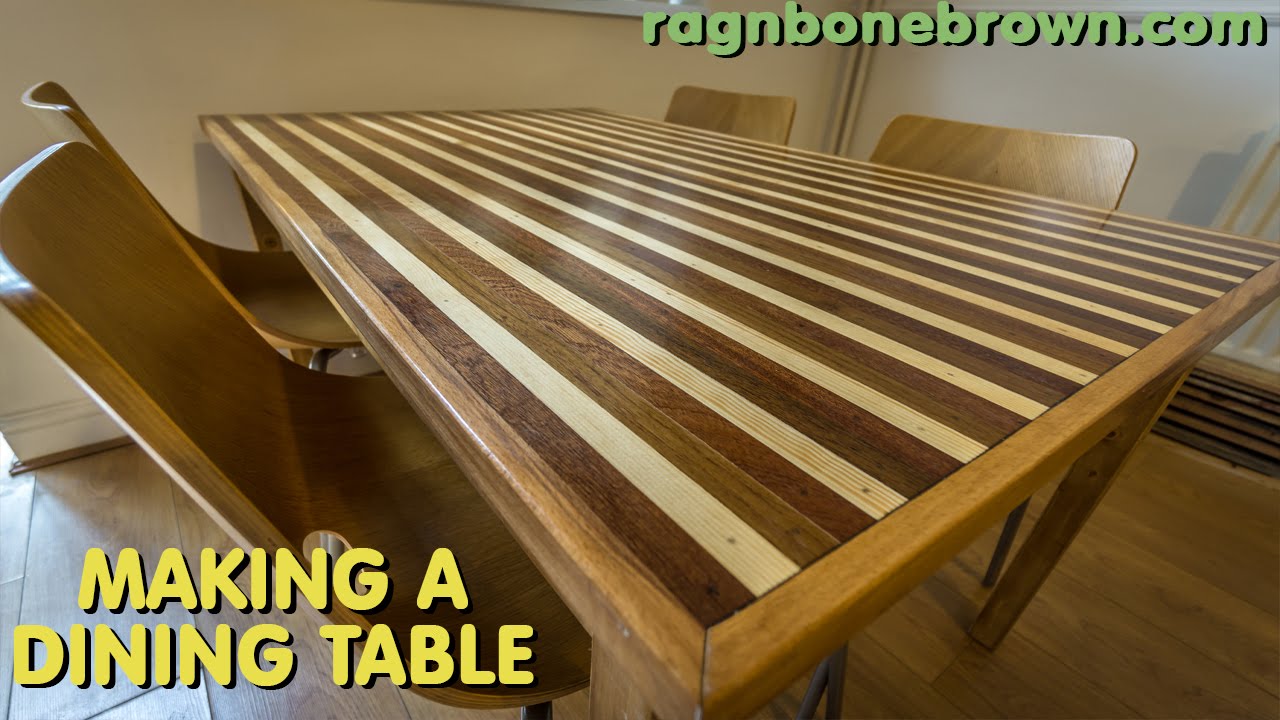 Making A Dining Table With Mahogany, Teak, Oak, Pine & Spruce (part 2 of 2)