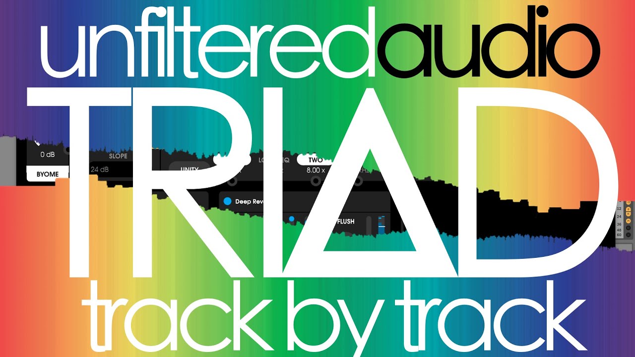 Using Unfiltered Audio Triad plugin in a track