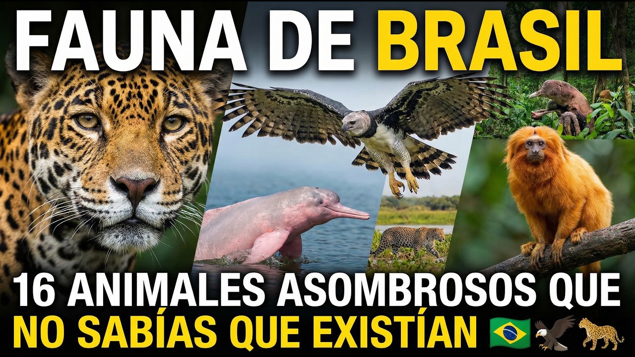 Fauna de Brasil: 16 Animales Asombrosos que No Sab&iacute;as que Exist&iacute;an 🇧🇷🦅🐆