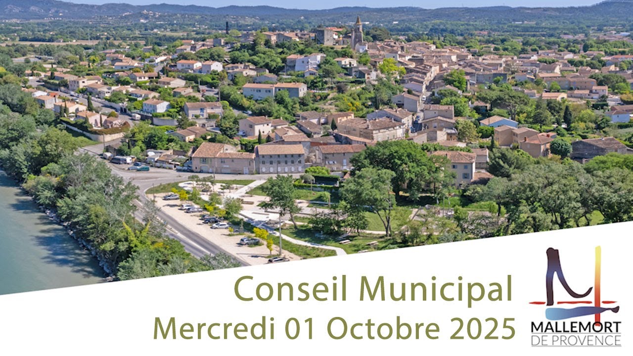 Mairie de Mallemort en Provence. Conseil Municipal 01/10/2025