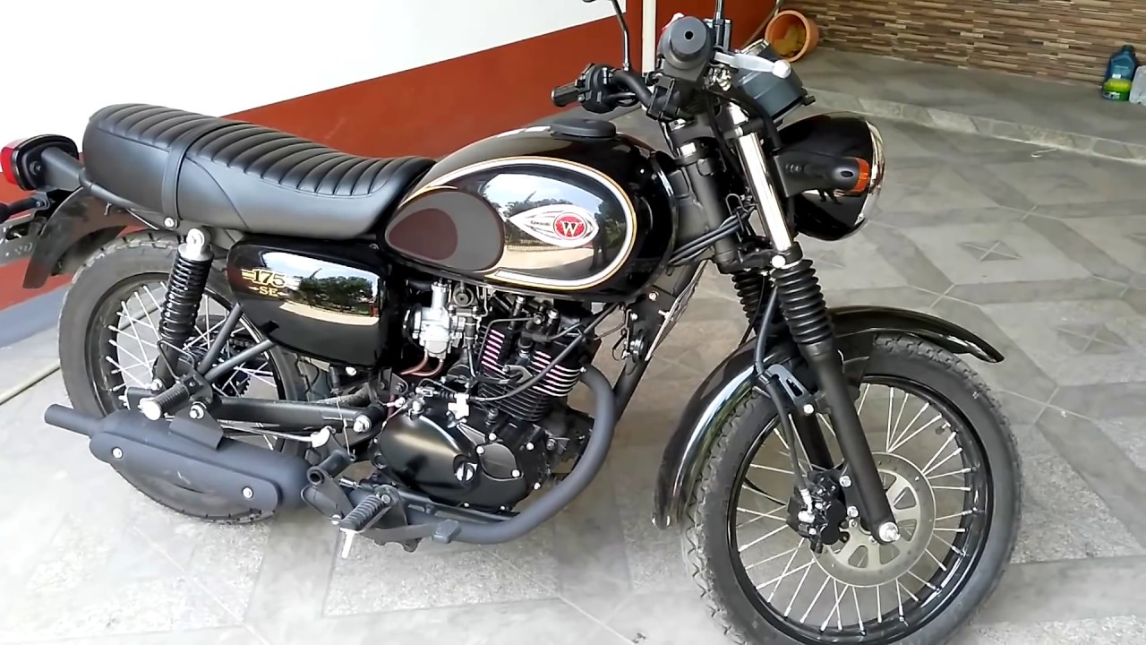 Kawasaki W175 SE Hitam #review