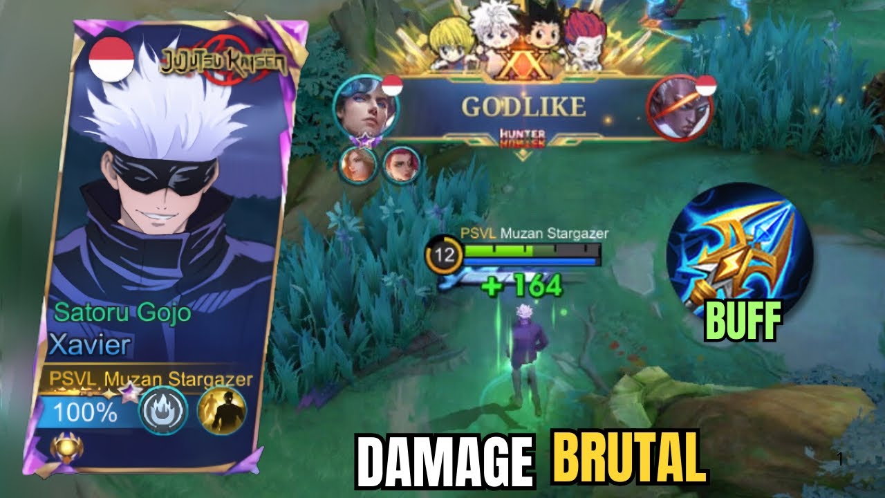 XAVIER NEW PATCH MAKIN MENGGILA! DICOMBO LIGHTNING TRUNCHEON AUTO WINSTREAK! Mobile Legends
