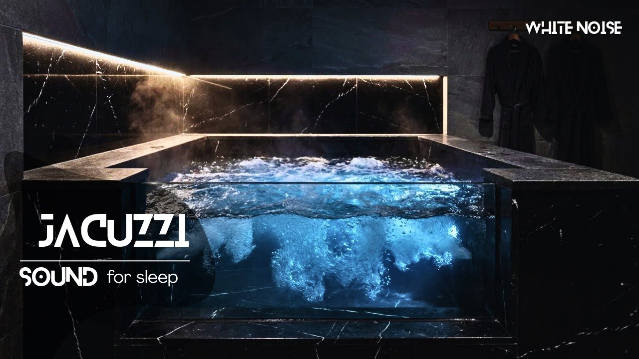Powerful Jacuzzi White Noise | Deep Bubbling Sounds for Full Body Recovery, Calm & Stress Relief