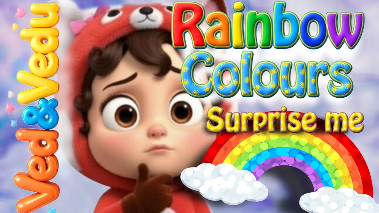 Rainbow Colours Surprising Me |Rainbow Song 🎵|Educational Kids Poem & Nursery Rhyme