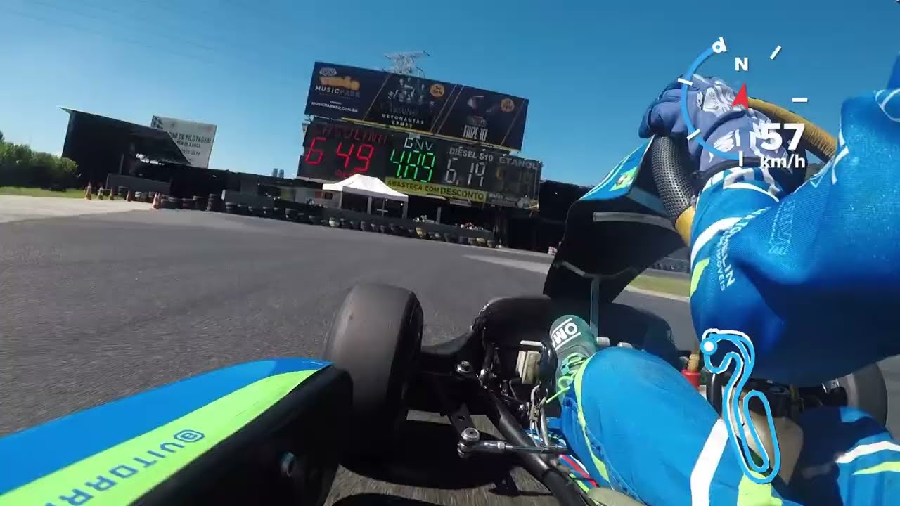 Bateria de Treino de Kart: Pilotando com Vitor 