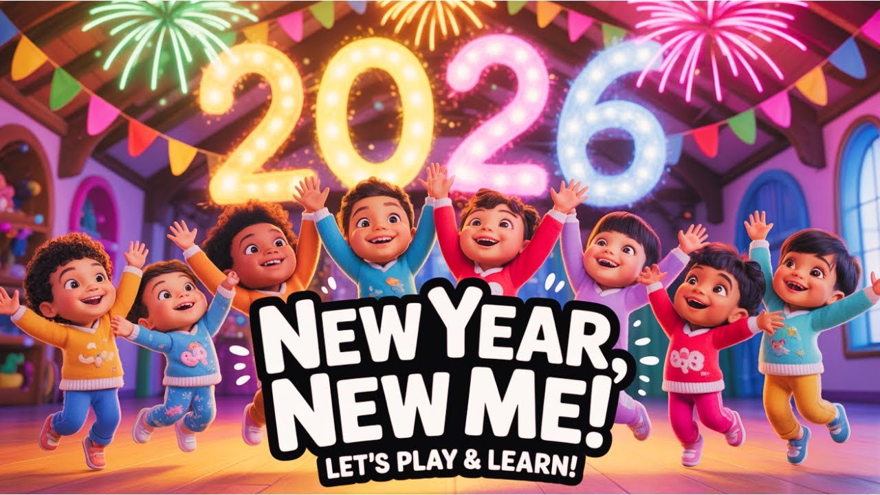 🎉 NEW YEAR, NEW ME! 2 Hours of Fun Learning Games, Movement Songs & Positive Play for Kids