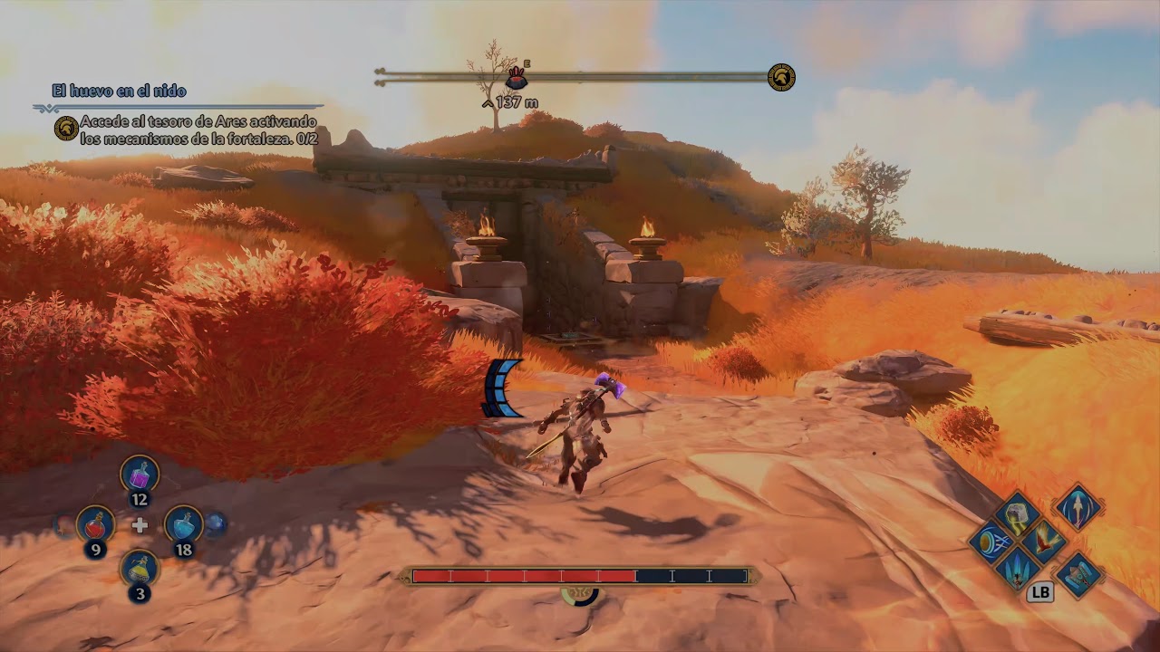 Immortals Fenyx Rising Arpas o liras en el mapa de Ares