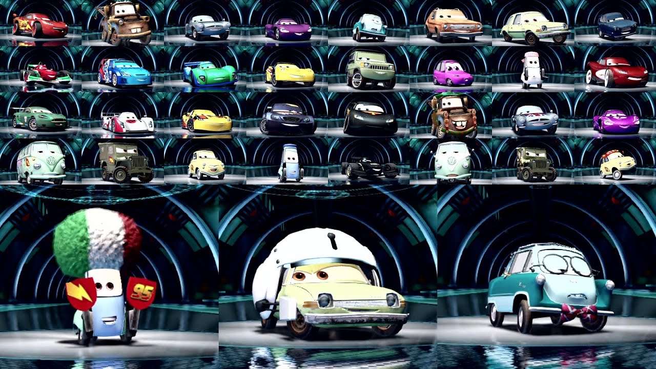 Auta 2/Cars 2 PS3 - Wszystkie Postacie/All Characters