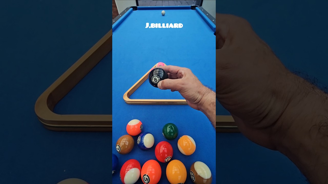 How to Rack 8-Ball the Right Way (Beginner&rsquo;s Guide) #8ballpool #jbilliard #trickshots