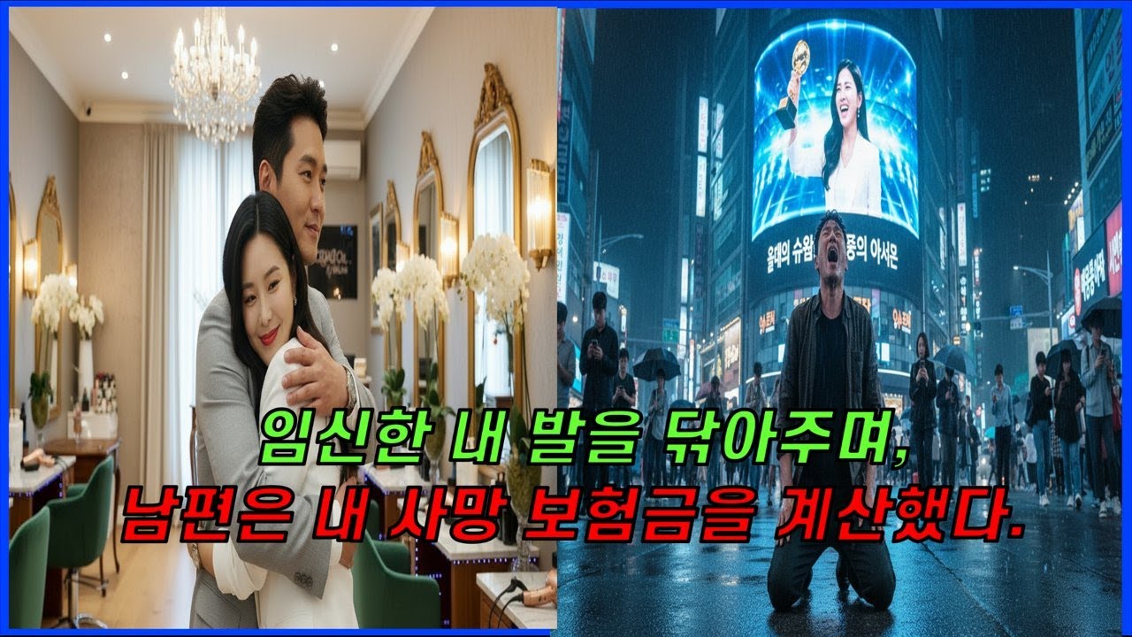 임신한 내 발을 닦아주며, 남편은 내 사망 보험금을 계산했다