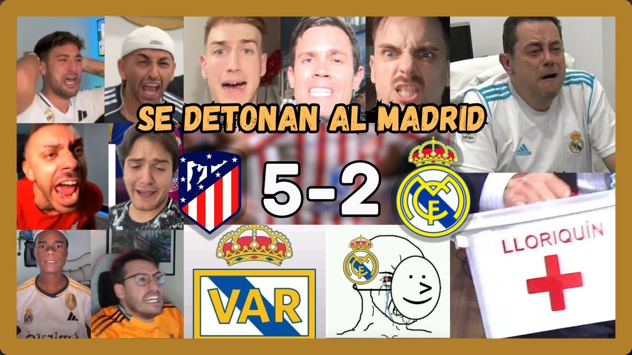 🤣🔥LOS MEJORES LLOROS MADRIDISTAS EN EL ATLETICO 5 MADRID 2 (EL MADRID ES DETONADO)