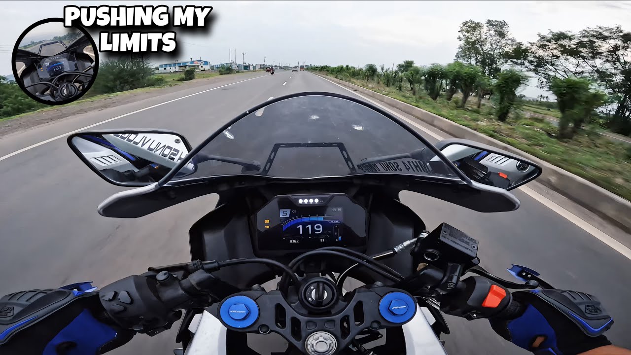 Top Speed Attempt with Akrapovič Yamaha R15M! LOUD & FAST