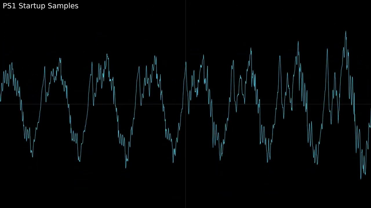 PS1 Startup Samples (Oscilloscope View)