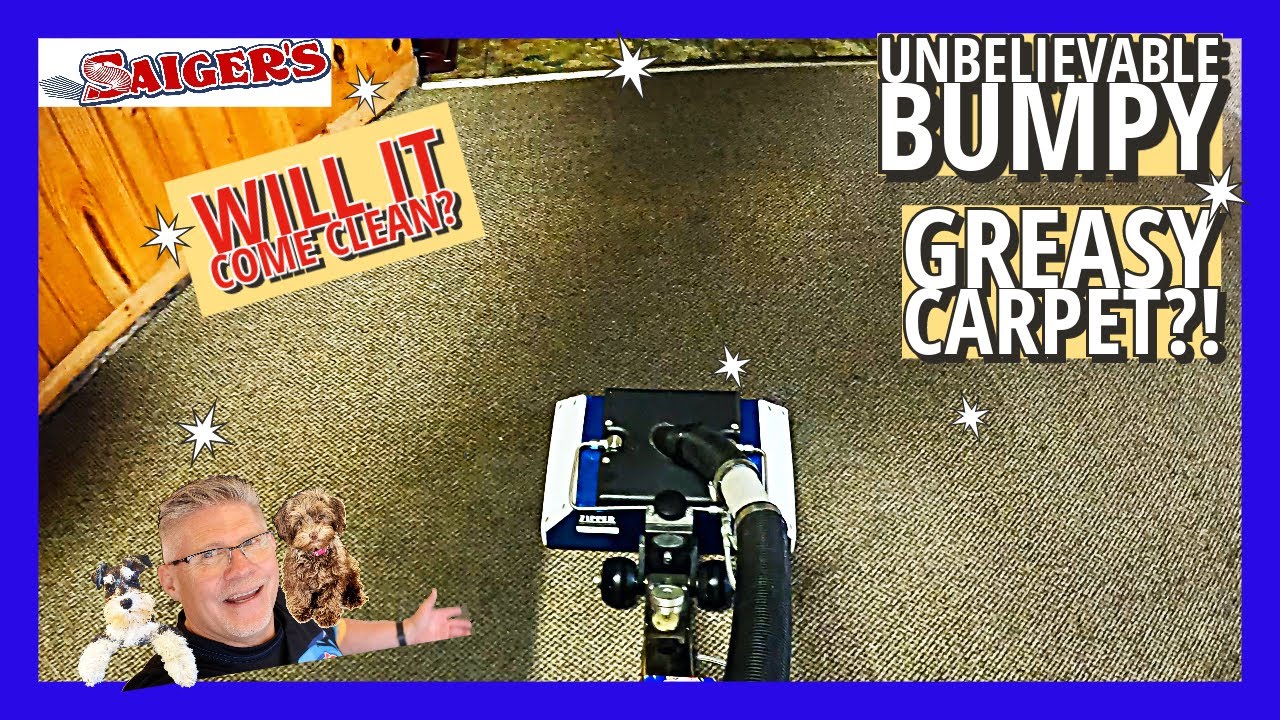 Unbelievable! The Worst Bumpy Wobbly Greasy Carpet we have EVER Cleaned!