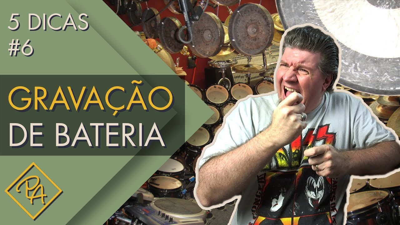Gravação de bateria - 5 Dicas (2018)