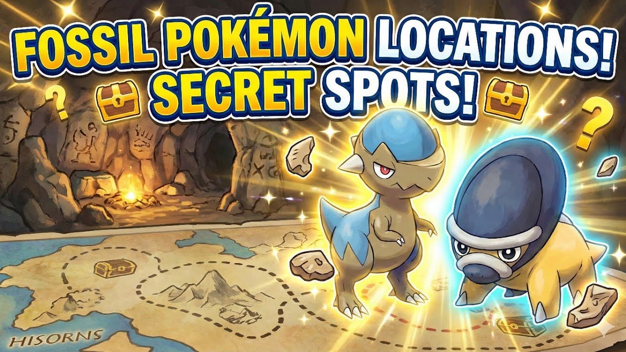 Как получить Кранидоса и Шилдона в Pokémon Legends: Arceus