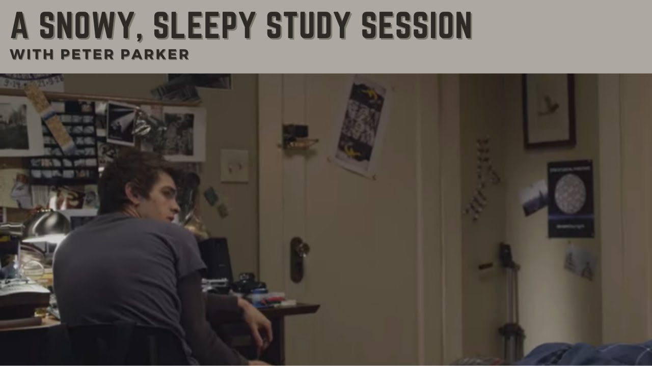 A Snowy, Sleepy Study Session with Peter Parker (TASM) || Marvel Ambience [Read Desc!]