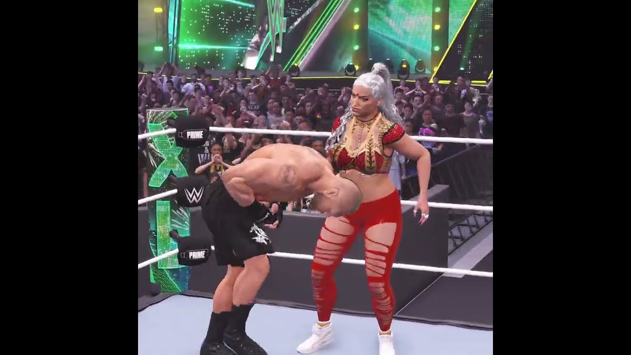 Brock Lesner vs Maxican girl in wwe what you think how will win this match