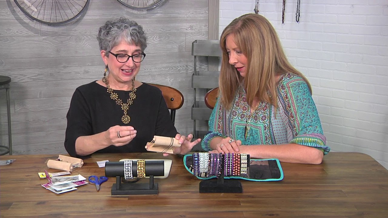 Make cuff bracelet for the endless loom on Beads, Baubles and Jewels with Leslie Rogalski (2708-2)
