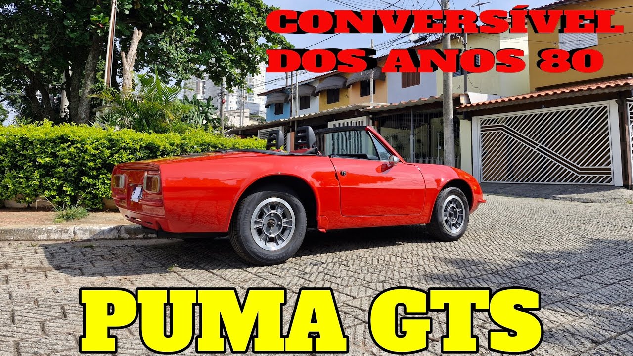 PUMA GTS 1980 A VENDA, UM CLÁSSICO CONVERSÍVEL DOS ANOS 80