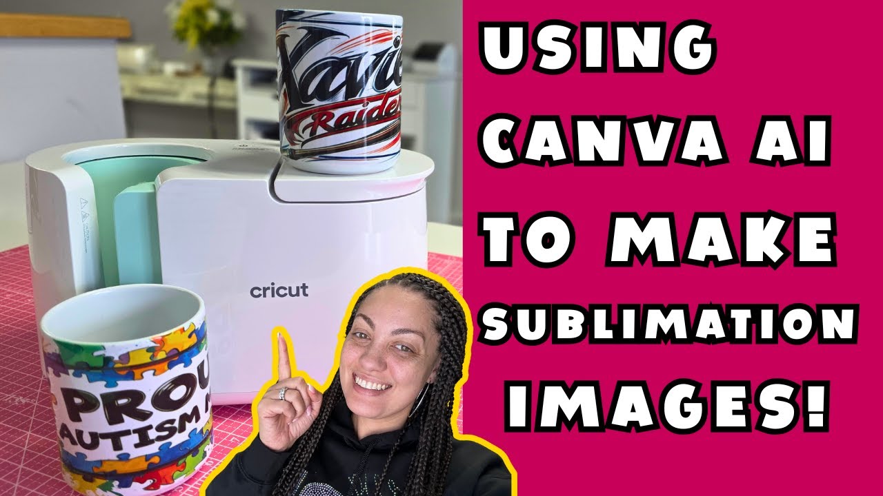 Canva AI For Beginners: Sublimation Coffee Mugs | Cricut Mug Press