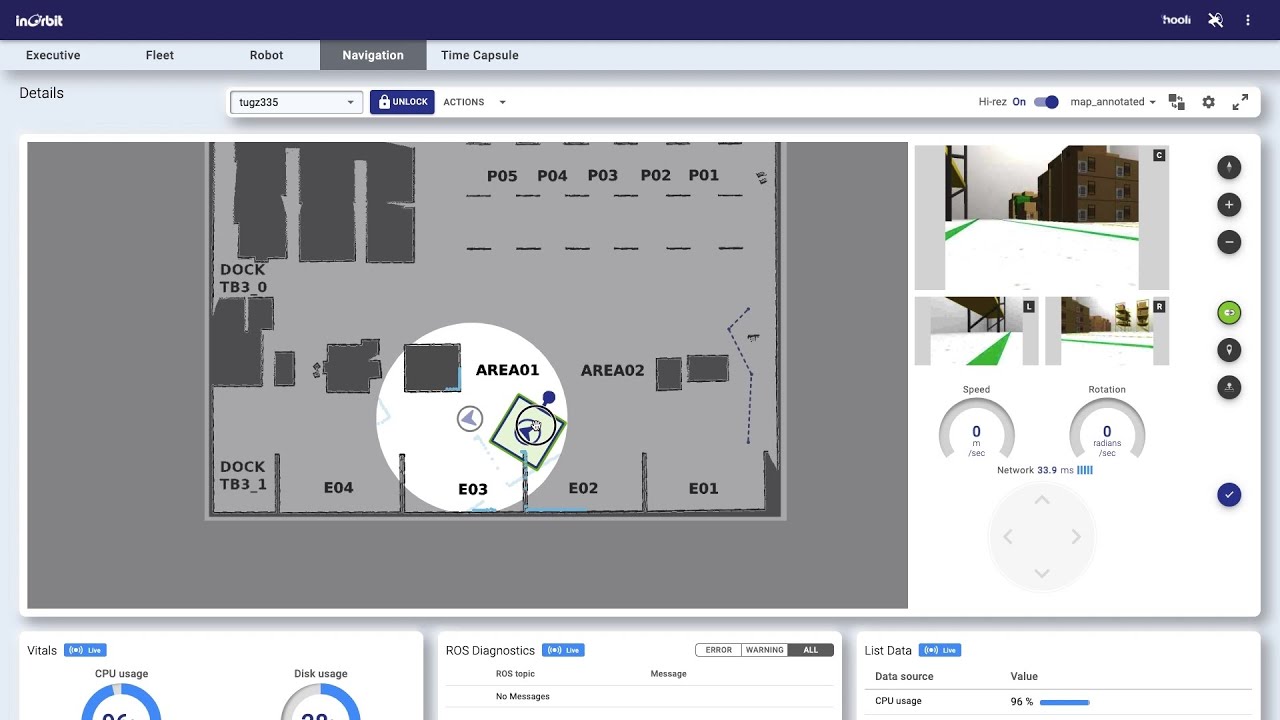InOrbit in action: relocalization