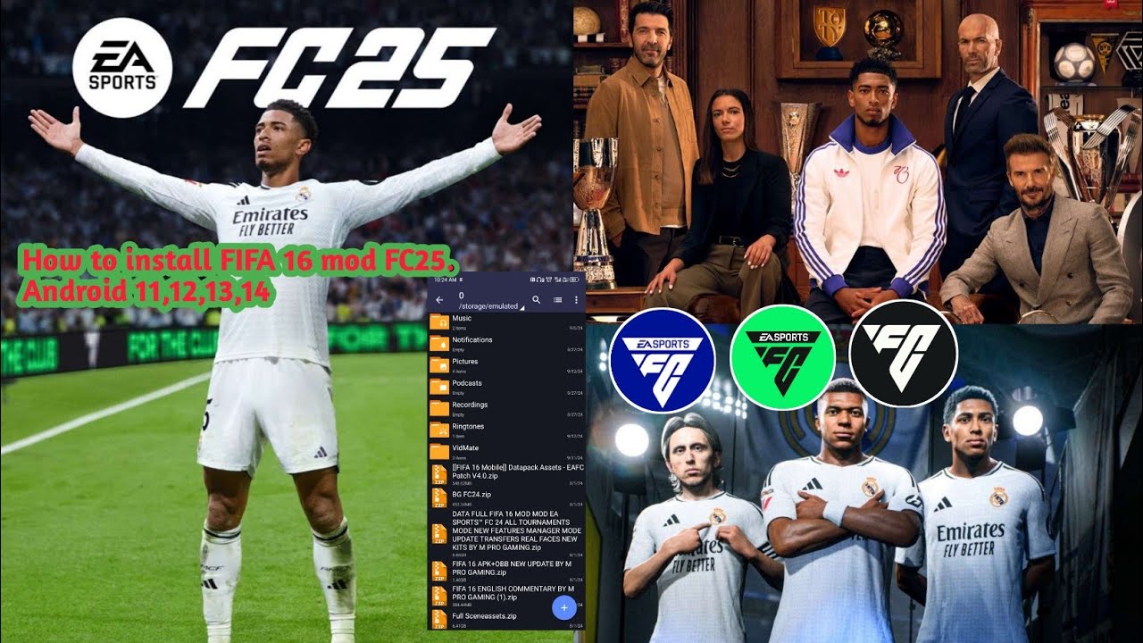 How to install FIFA 16 mod FC 25 on all Android device. 11,12,13 &14.