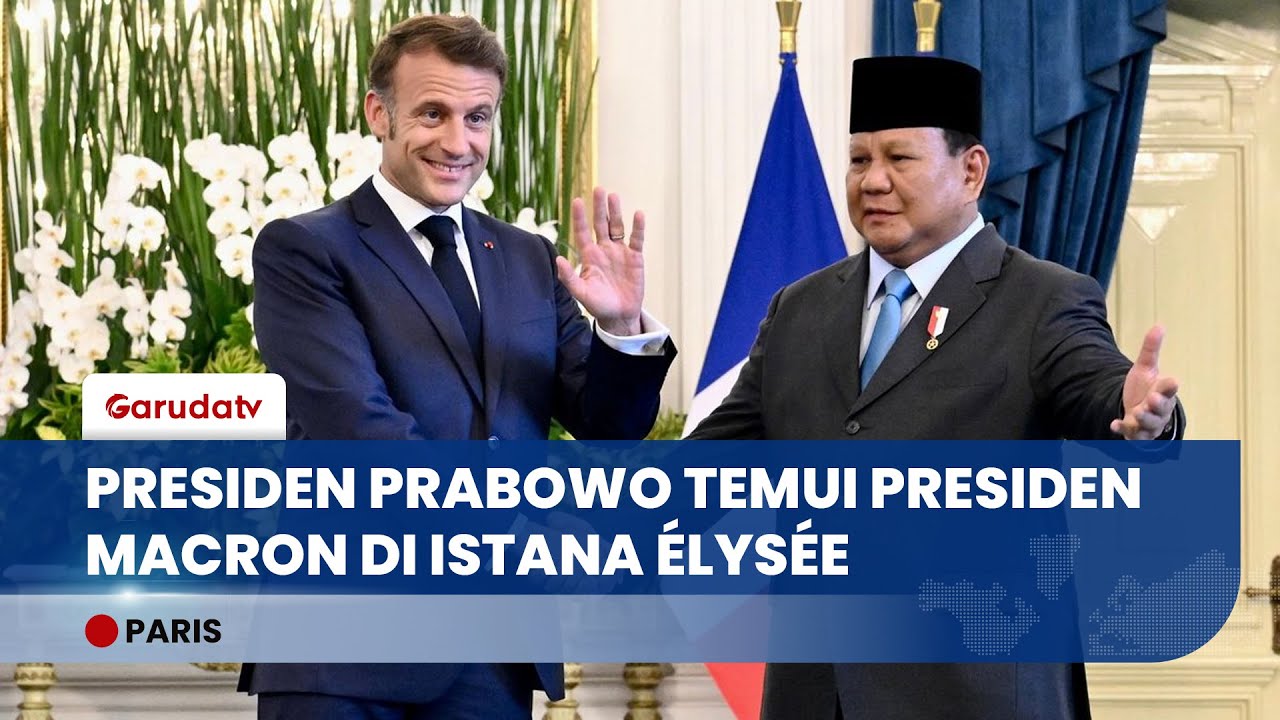 Presiden Prabowo Hadiri Jamuan Santap Malam Presiden Macron di Istana Élysée Paris
