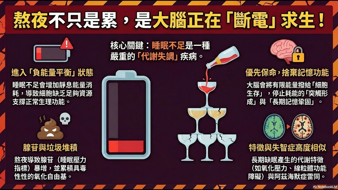 為什麼睡不飽會變笨？神經科學揭密：大腦為了「活下去」，只好犧牲你的記憶力！