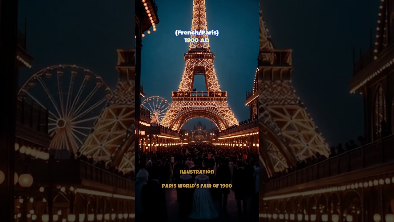 World in 1900 French : Paris World's Fair (Exposition Universelle)