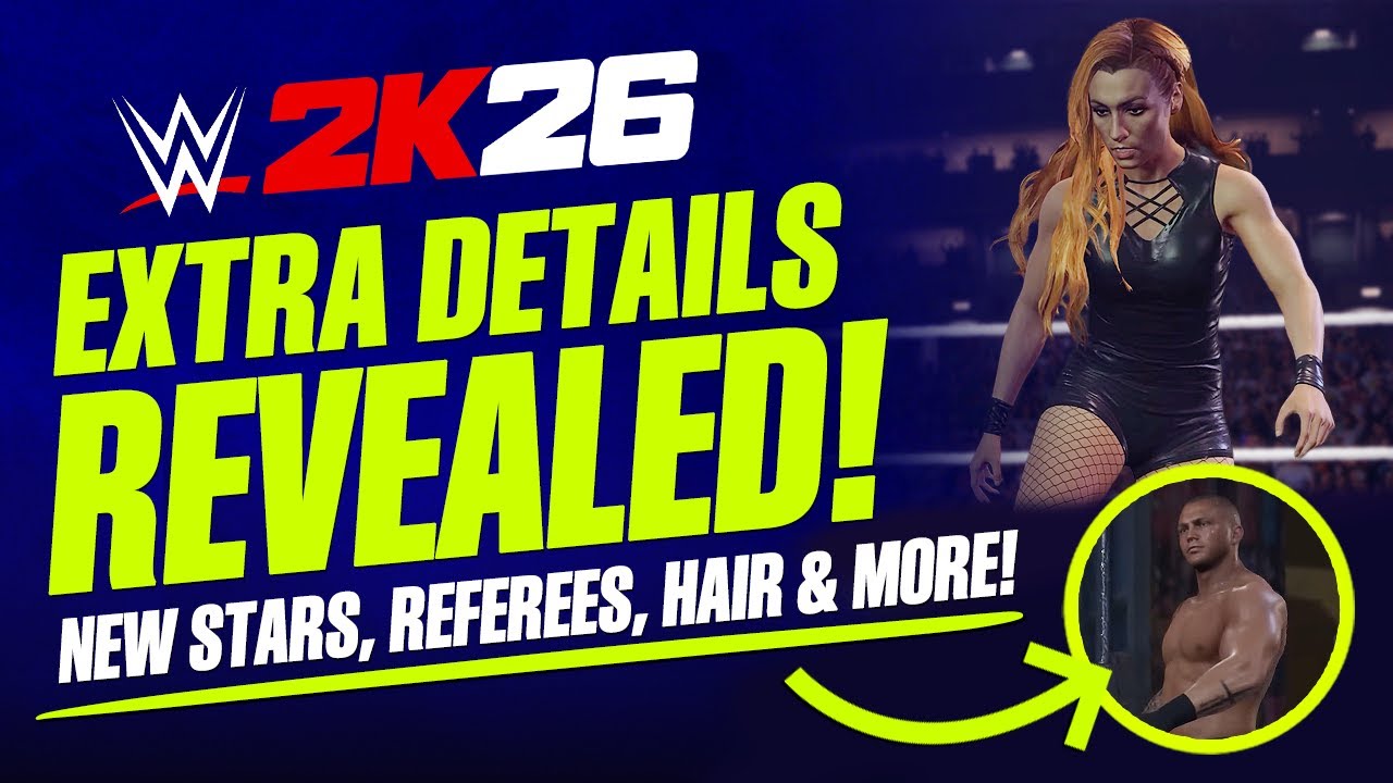 WWE 2K26: Extra Details Revealed! New Gameplay Feature, Hair Updates, New Superstars & Screenshots!