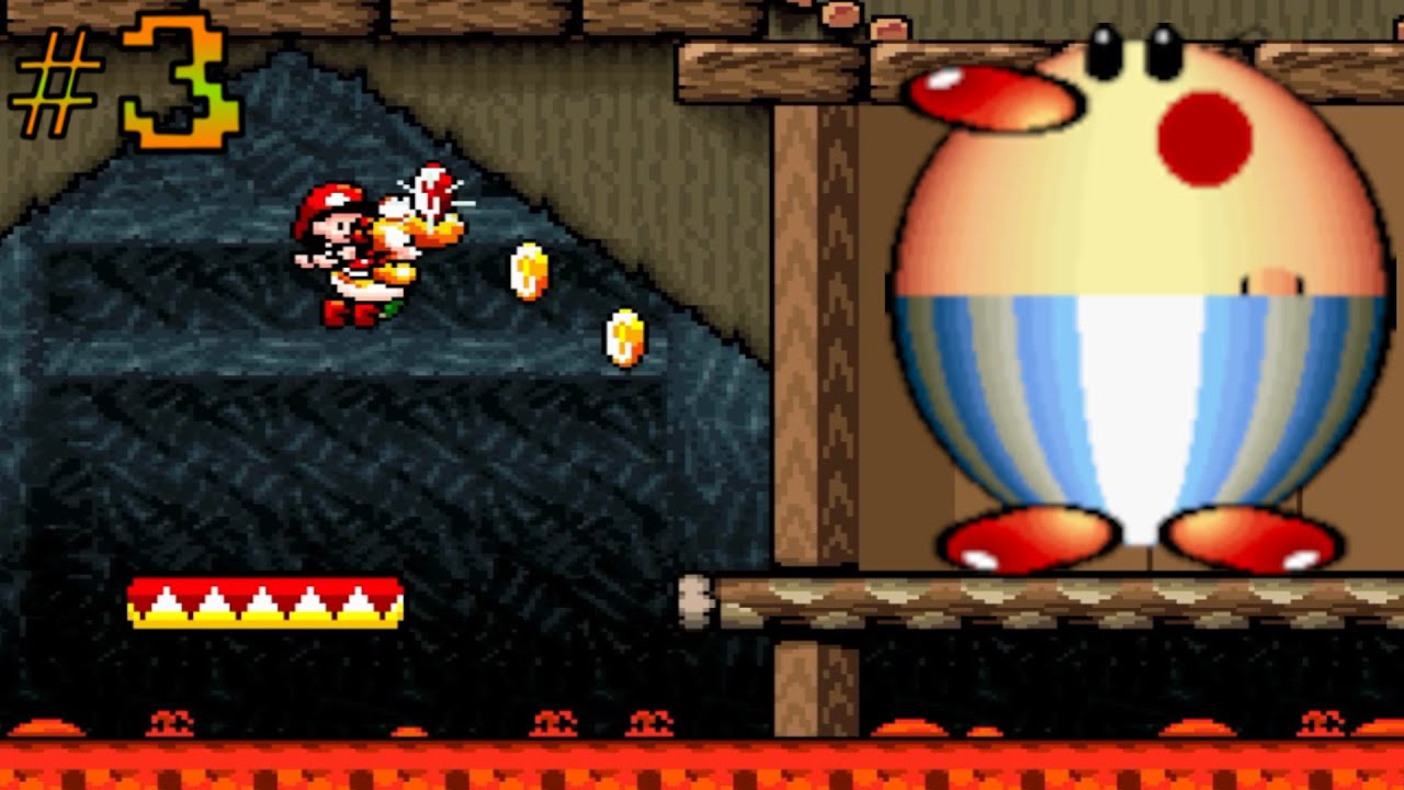 Let's Play Yoshi's Island Part 3: Burt The Bashful