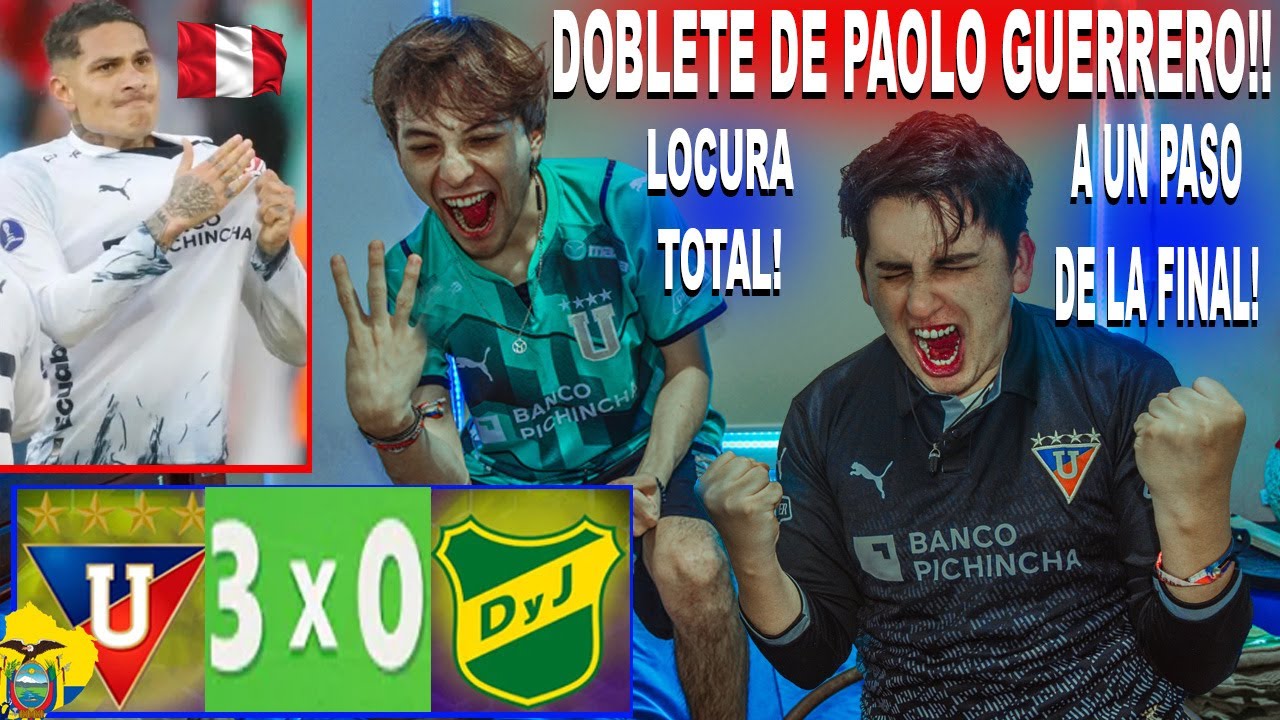 GIGANTE PAOLO GUERRERO !! REACCIONES A LDU VS DEFENSA Y JUSTICIA 3-0 CERCA DE LA FINAL !!!