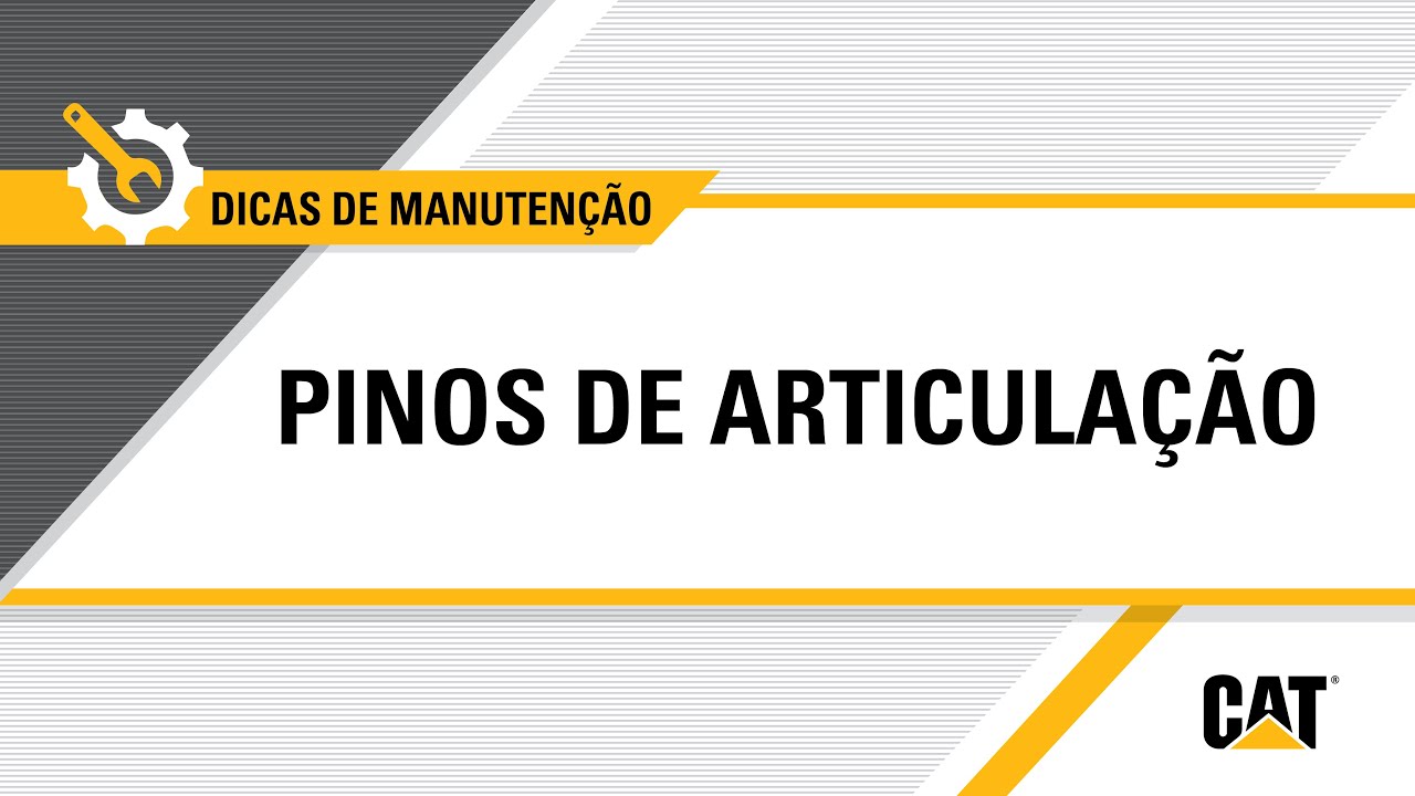 Como substituir os pinos de articulação em equipamentos Cat