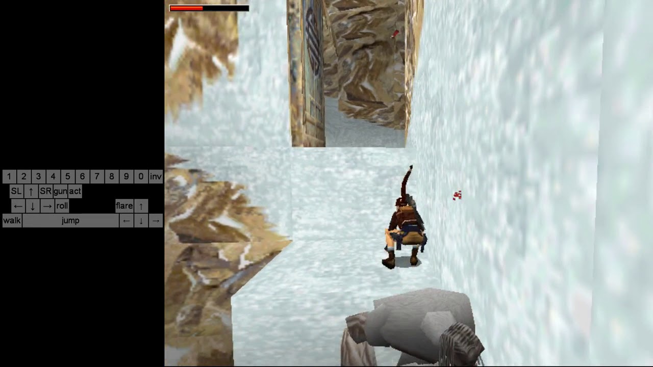 Tomb Raider 2 Glitched Tutorial Speedrun - Ice Palace