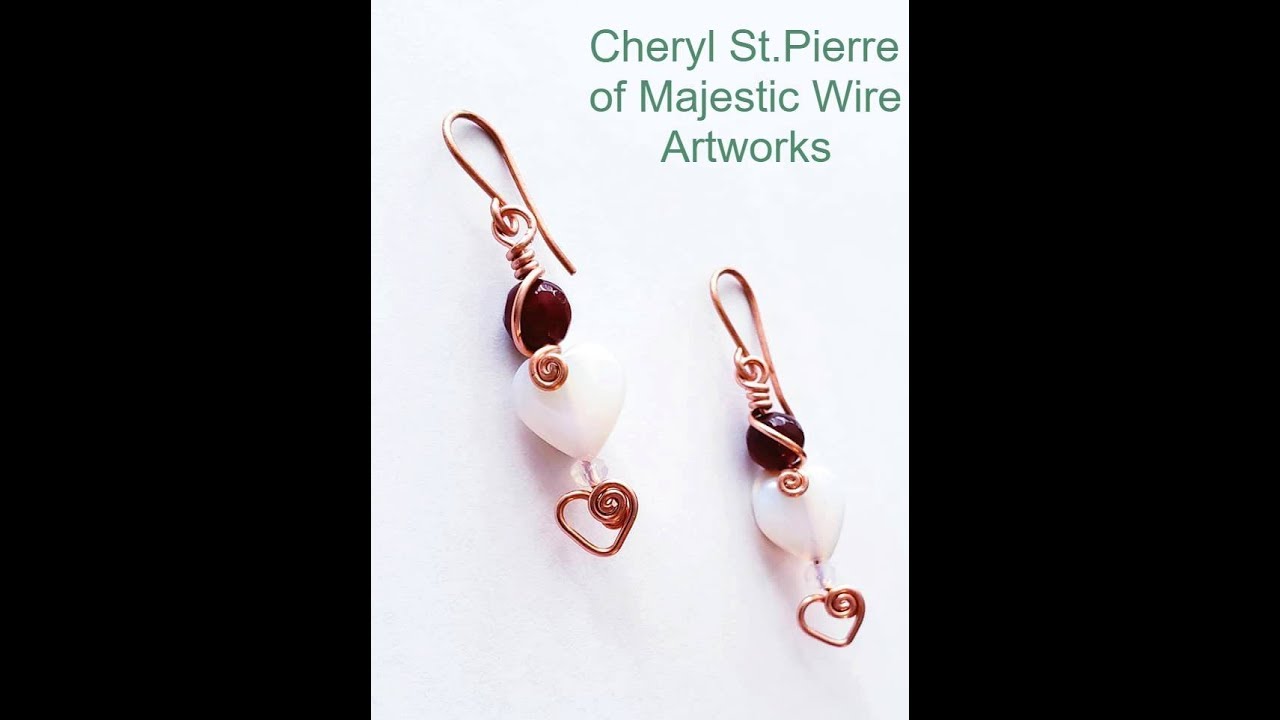 Heart Headpin Earrings #1 - Double Heart.