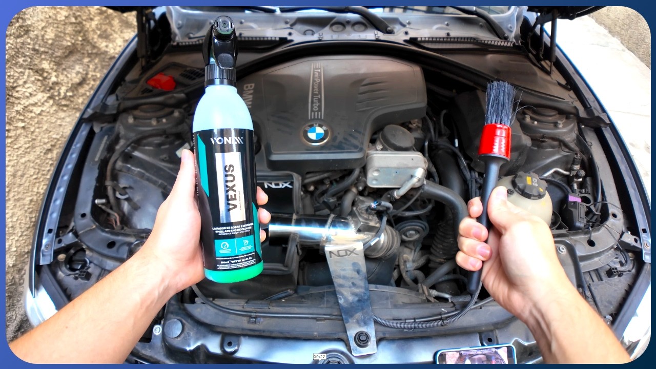 Lavei o MOTOR do Carro SEM AGUA com o VEXUS da Vonixx e ficou assim...