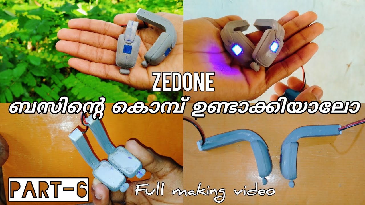 Miniature Zedone Bus Kombu (mirror) Making Video | Part-6 | KRISHNAN'S CREATIONS