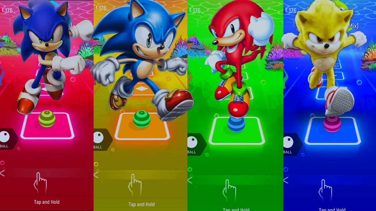 Sonic vs Super Sonic Coffin Dance Challenge 😱#coffindance #tileshop #sonic #supersonic #edmrush