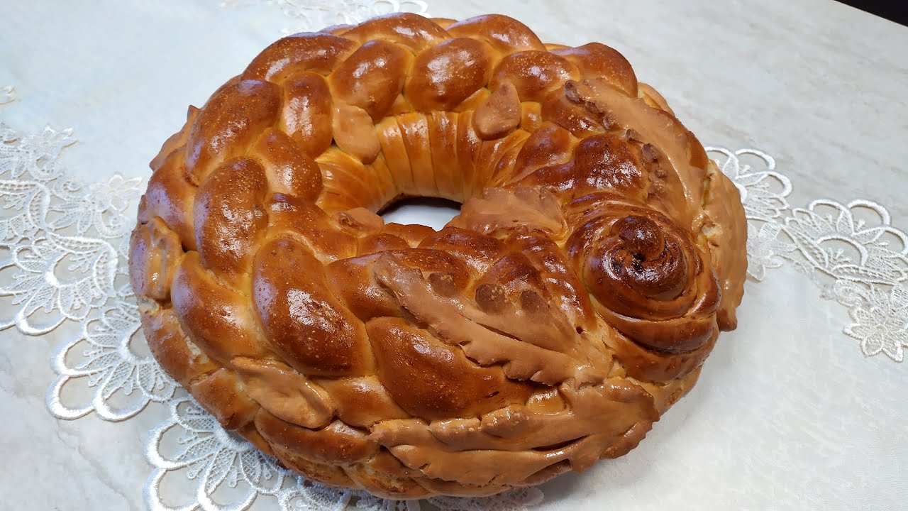 Corona di Pane con due tipi di intrecciatura