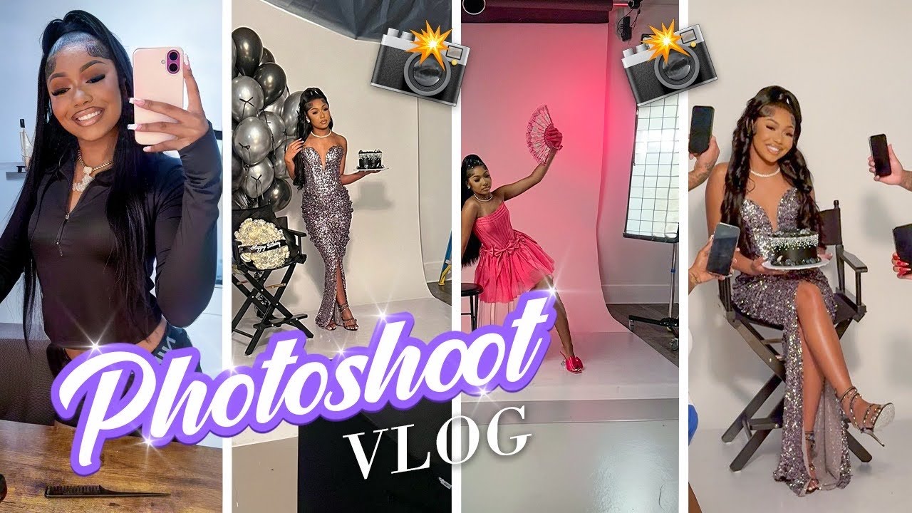 GRWM For My PHOTOSHOOT 📸 + Behind The Scenes 3 Outfits 😍