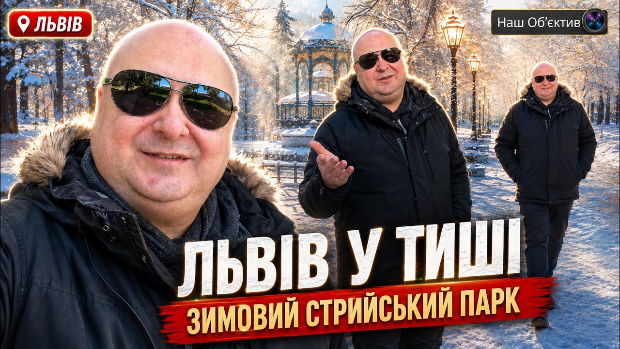 Львів моїми очима 4K | Зимовий ШПАЦЕР у Стрийському парку