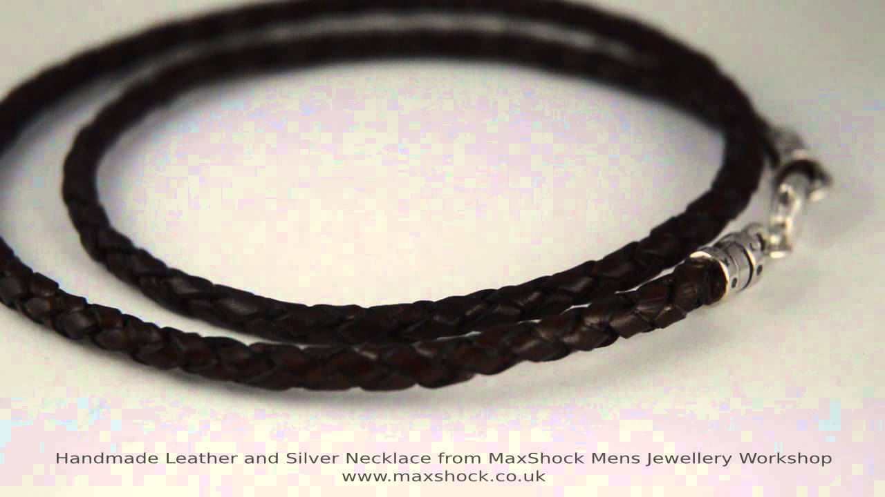 Handmade Mens Leather Necklace by Maxshock