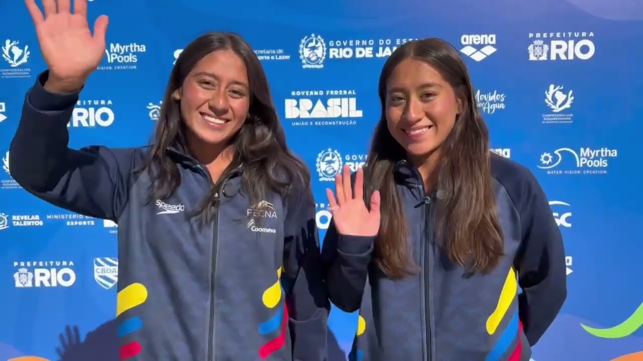 FECNA natación artística hermanas Quiñones e Irina Rodríguez entrenadora