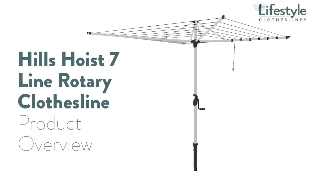 Hills Hoist 7 Line Rotary Clothesline Product Overview - Lifestyle Clothesline