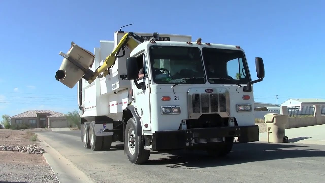 The Spartan 300 Automated Side Loader's First Day on Route
