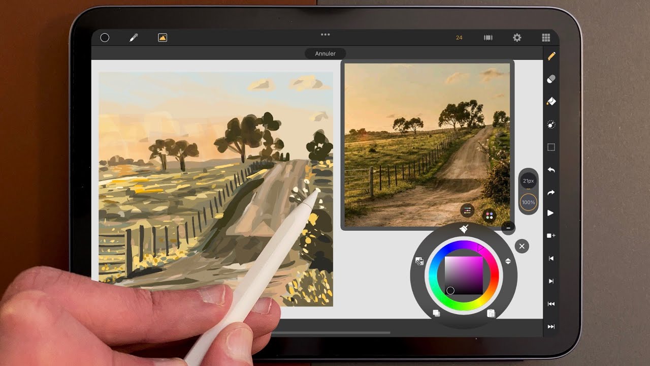 Peindre un paysage en 30 min | Session de dessin commentée