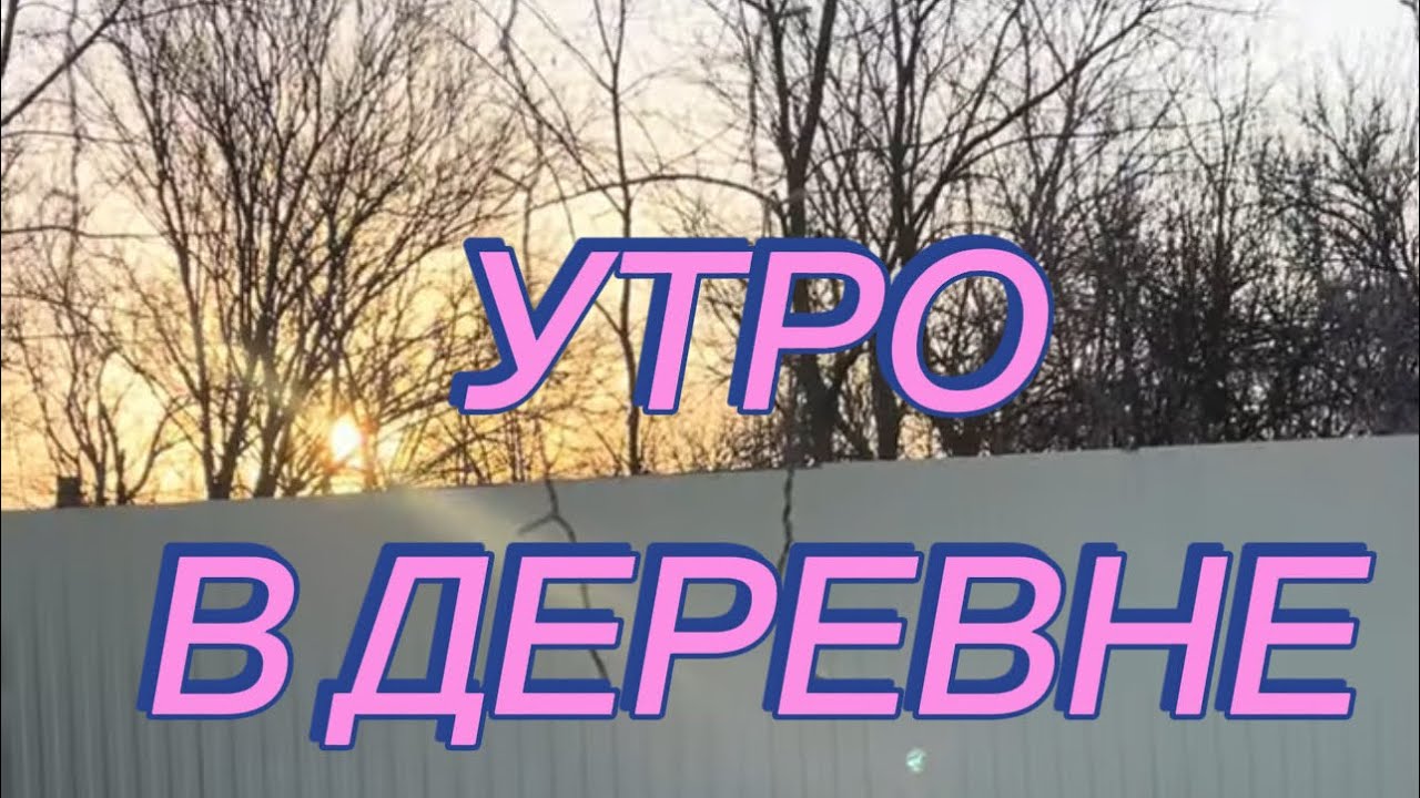 Утренний деревенский вайб🌇